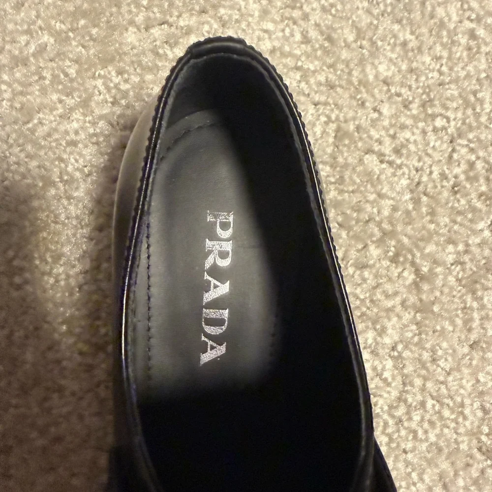 Prada Women's Black Patent Leather Loafers - Picture 4 of 5